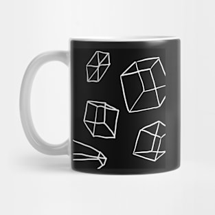 monochromatic geometry figures  print Mug